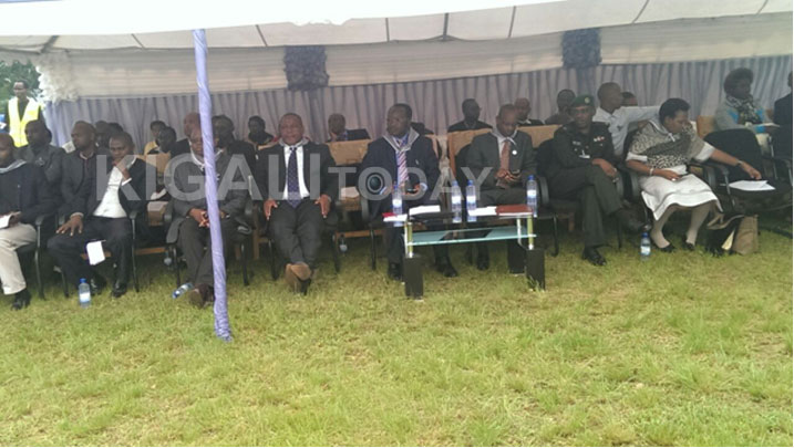 Abayobozi batandukanye bitabiriye uyu muhango.