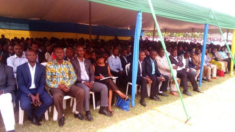 Abayobozi b'inzego z'ibanze bo mu turere twa Nyabihu, Ngororero, Muhanga na Gakenke 