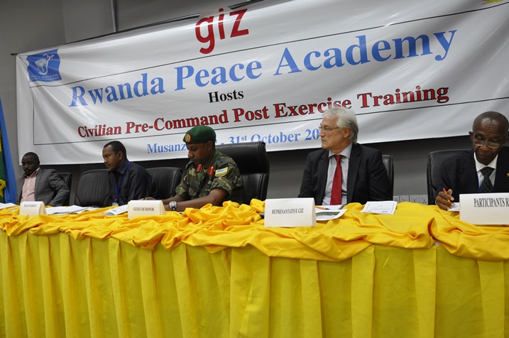 Abayobozi ba EASF,GIZ,RPA ni bo bitabiriye umuhango wo gusoza.