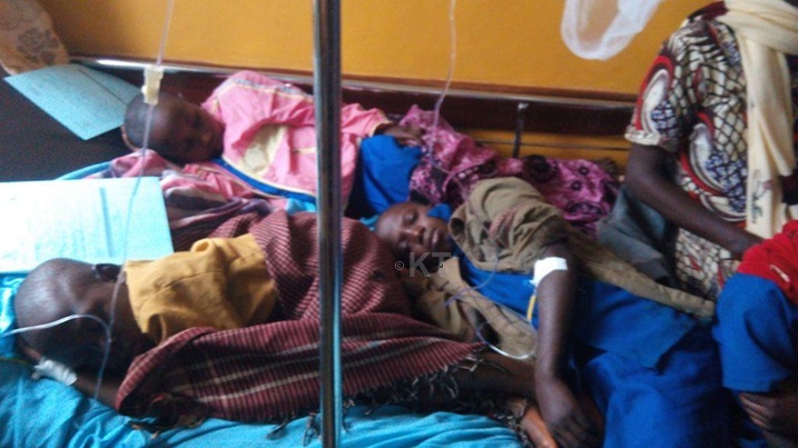 Abo ni bamwe mu bana bahuye n'ihungabana kubera inkuba.