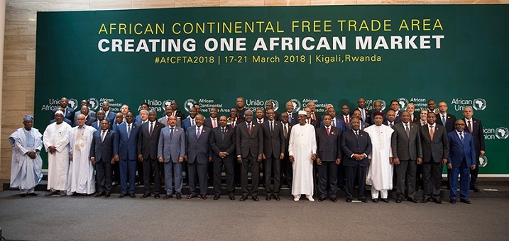 Muri Werurwe 2018 Abakuru b'Ibihugu bya Afurika bashyize umukono ku masezerano y'ubuhahirane ku isoko rusange ryiswe African Continental Free Trade Area(AfCFTA)