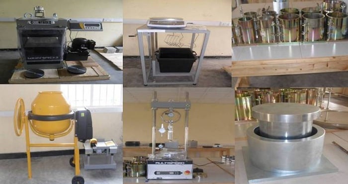 Aha ni muri Laboratwari ikoreshwa mu gupima ubutaka n'ibikoresho byifashishwa mu bwubatsi