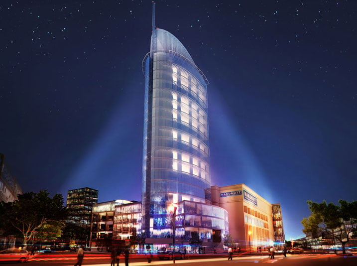 Akabyiniro ko muri iyi gorofa ya Kigali City Tower kari kazwi nka O Zone kahindutse akabyiniro kaberamo ibitaramo byo guhimbaza Imana.