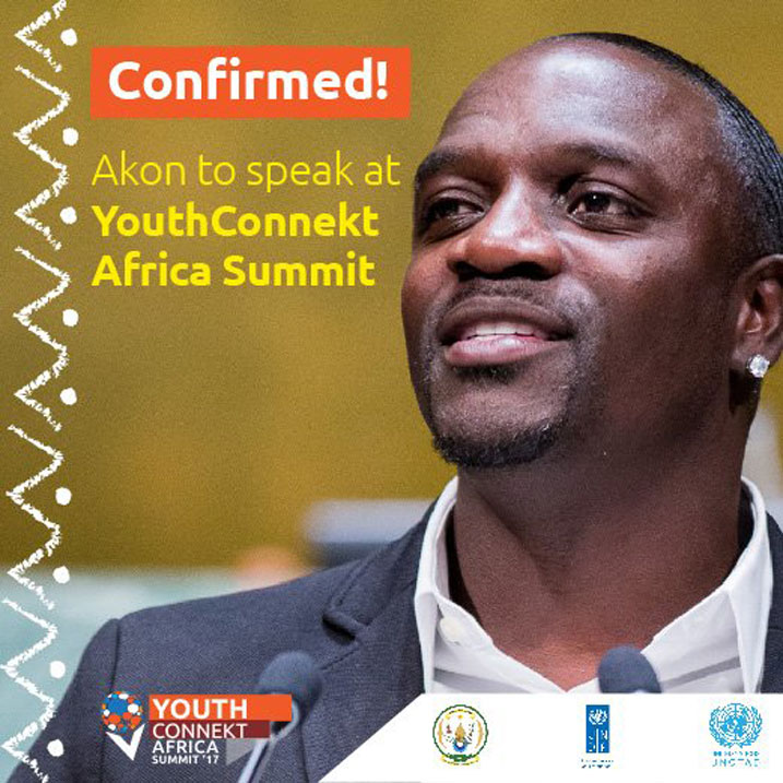 Akon azitabira Youth Konnekt Africa Summit 2017