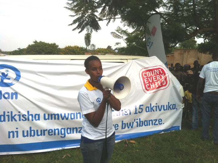 Alice Rwema Ilibagiza, umukozi wa Plan-Rwanda.