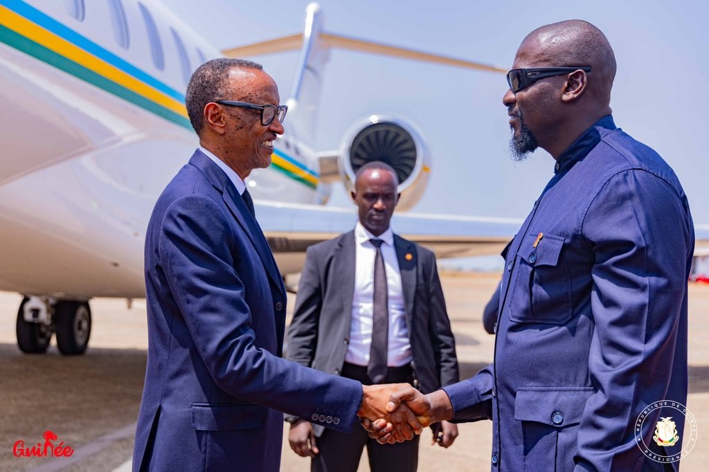 Perezida Kagame na Perezida Doumbouya