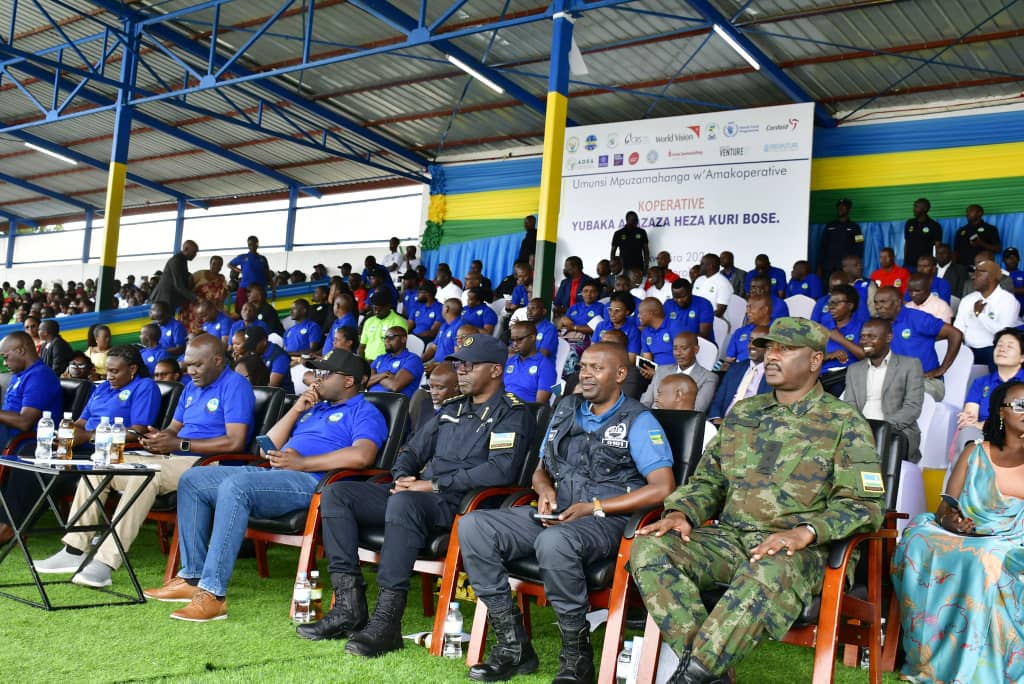 Abayobozi mu nzego zitandukanye mu Gihugu baherutse kwitabira igikorwa cyo kwizihiza Umunsi Mpuzamahanga w'Amakoperative
