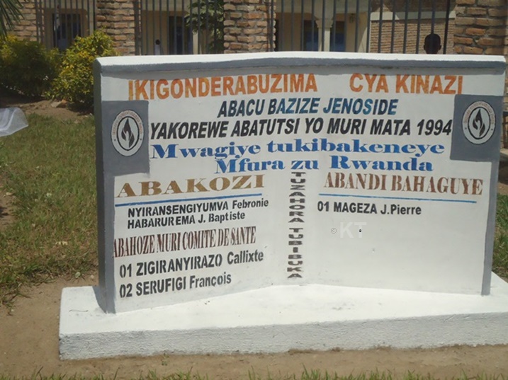 Amazina ya bamwe mu biciwe mu Kigo Nderabuzima cya Kinazi. 