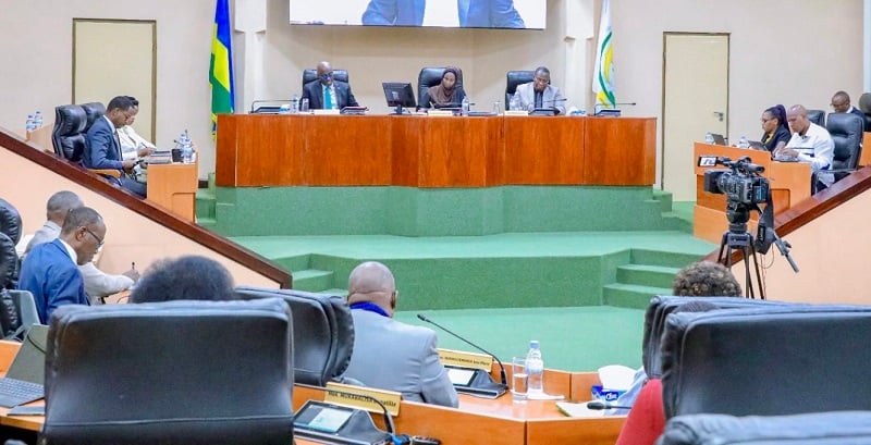 Abasenateri mu kiganiro na Minisitiri Nduhungurehe