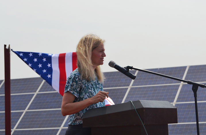 Ambasaderi wa USA, Erica Barks-Ruggles yashimye uburyo uyu mushinga washyizwe mu bikorwa.