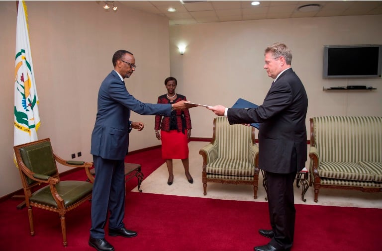 Perezida Kagame yakira Dr Peter Woeste uje guhagararira u Budage