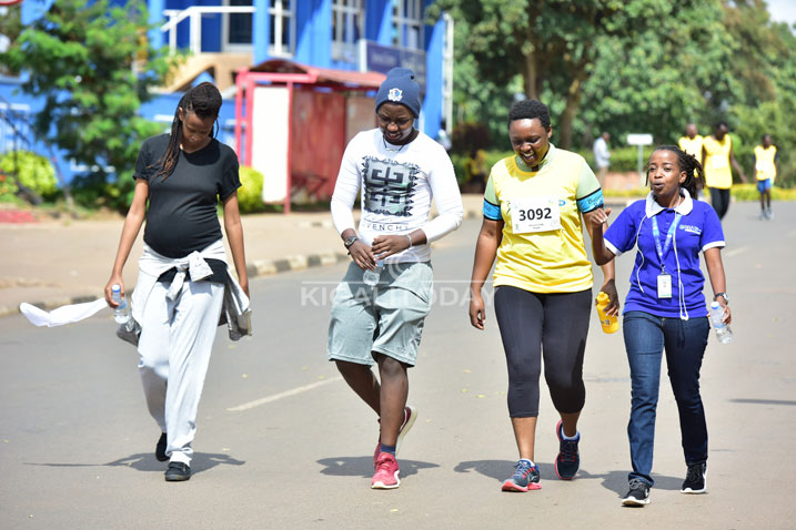 Anita Pendo yitabiriye Kigali Peace Marathon nyuma y'igihe gito yemeye ko noneho atwite 