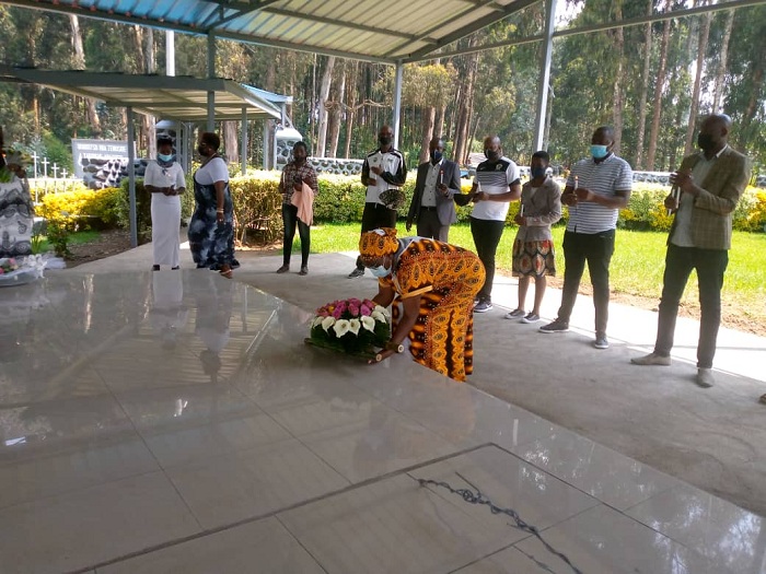 Mukanyandwi Pelagie wari uhagarariye ubuyobozi bw'akarere ka Musanze