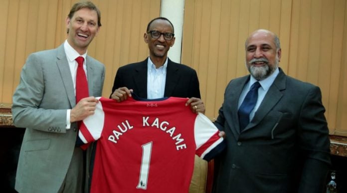 Perezida Kagame avuga ko atava kuri Arsenal n
