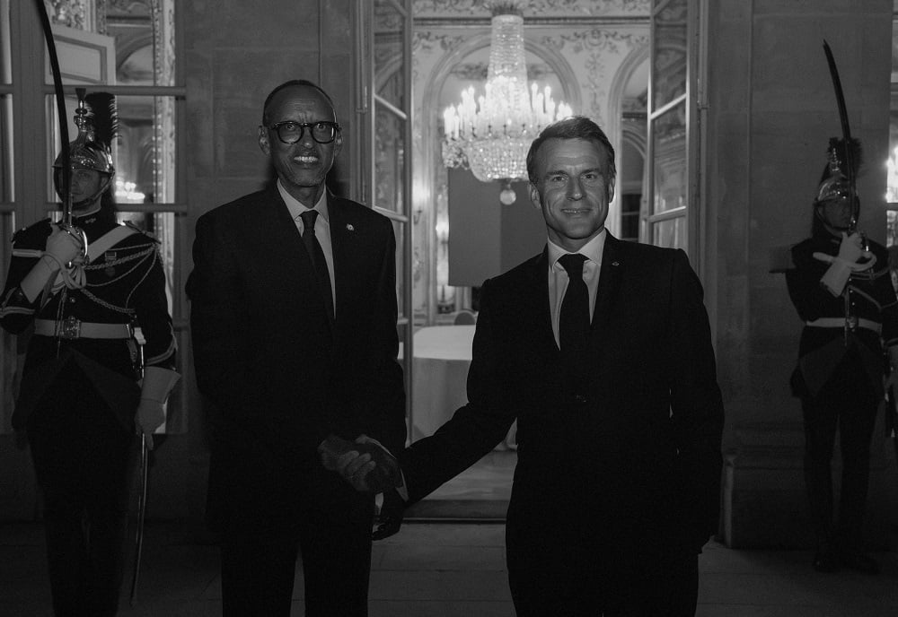 Perezida Kagame yahuye na Emmanuel Macron w'u Bufaransa