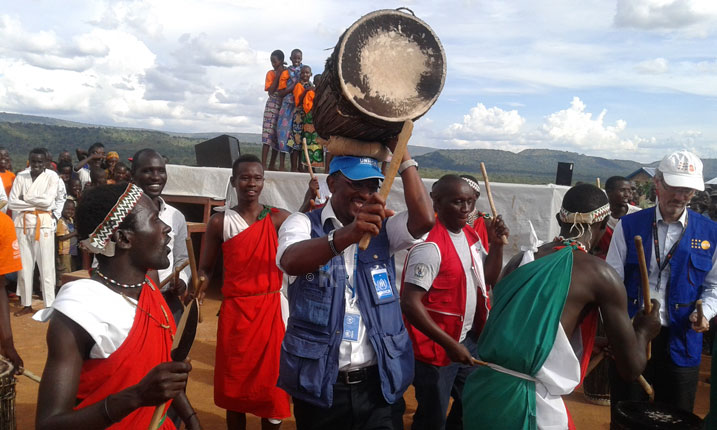 Byari ibirori bikomeye bafungura icyo kigo.