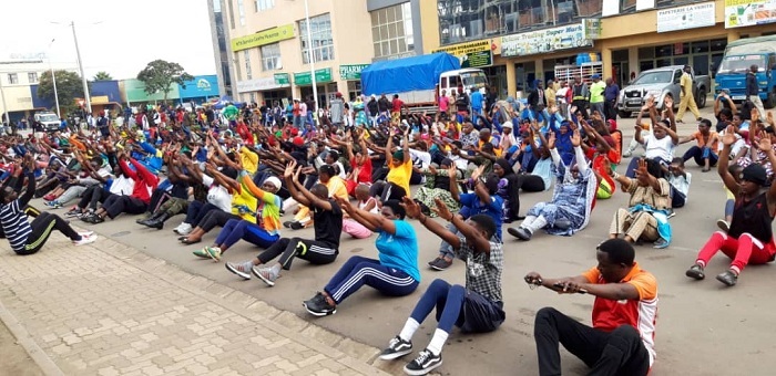 Bakoze imyitozo ngororamubiri inyuranye