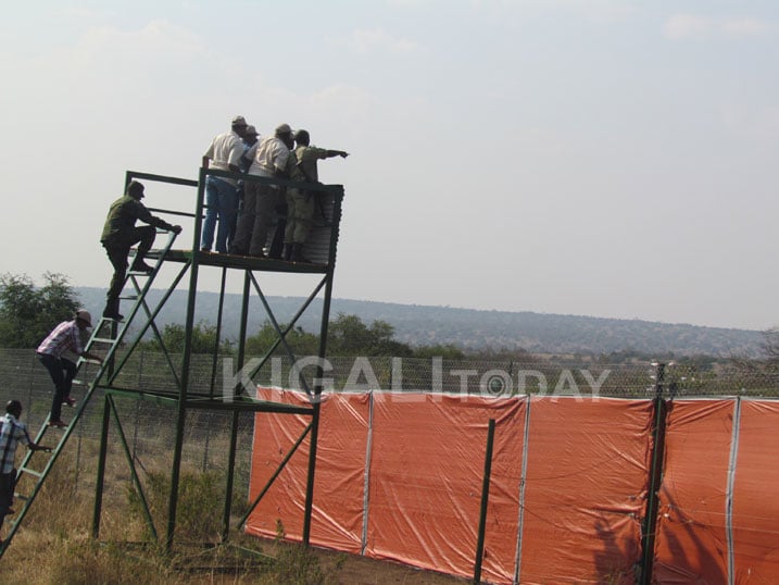 Bamwe mu bayobozi mu Ntara y'Iburasirazuba basuye iyi Pariki.