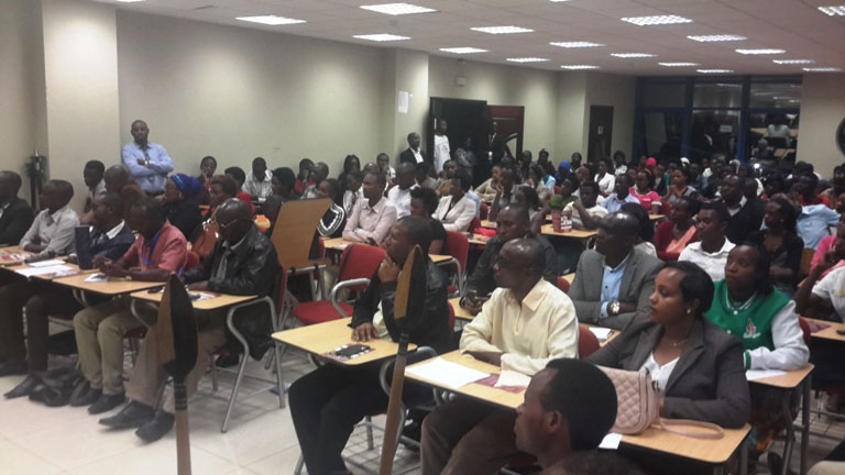 Bamwe mu banyeshuri bakiriwe muri Kaminuza ya Kigali ishami rya Musanze