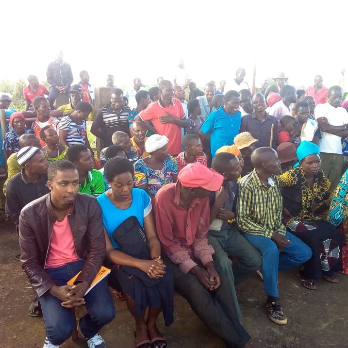 Bamwe mu bari bitabiriye inteko y'abaturage