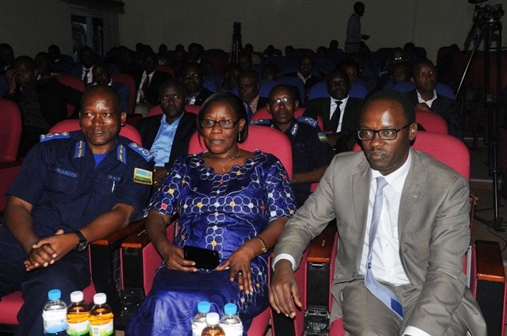 Bamwe mu bayobozi bari bitabiriye iki gikorwa.