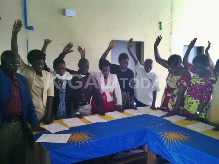 Bamwe mu bunzi barahirira inshingano bashinzwe bakazazikora mu nyungu rusange.