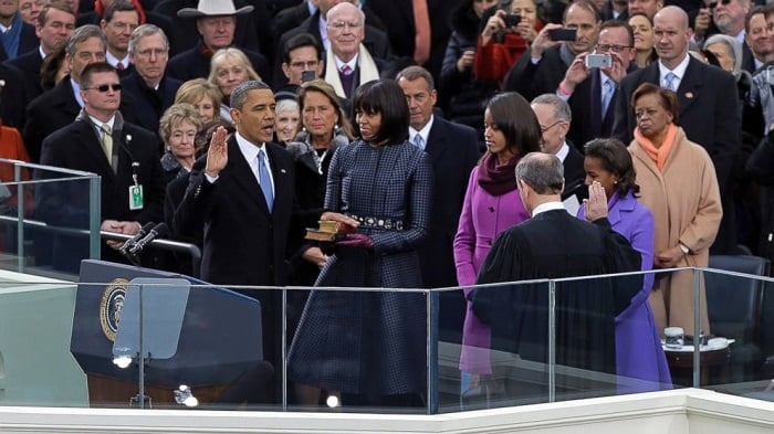 Barack Obama yarahiye inshuro enye