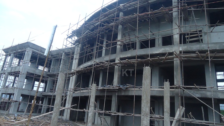 Aha ni ho inyubako izaba ibiro by'Akarere ka Nyanza igeze.