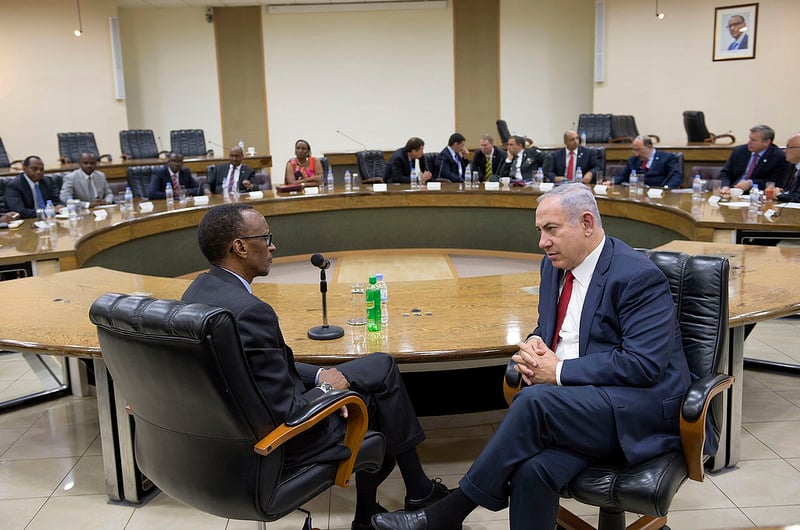 Benjamin Natanyahu na Perezida Kagame baganiriye ibijyanye n