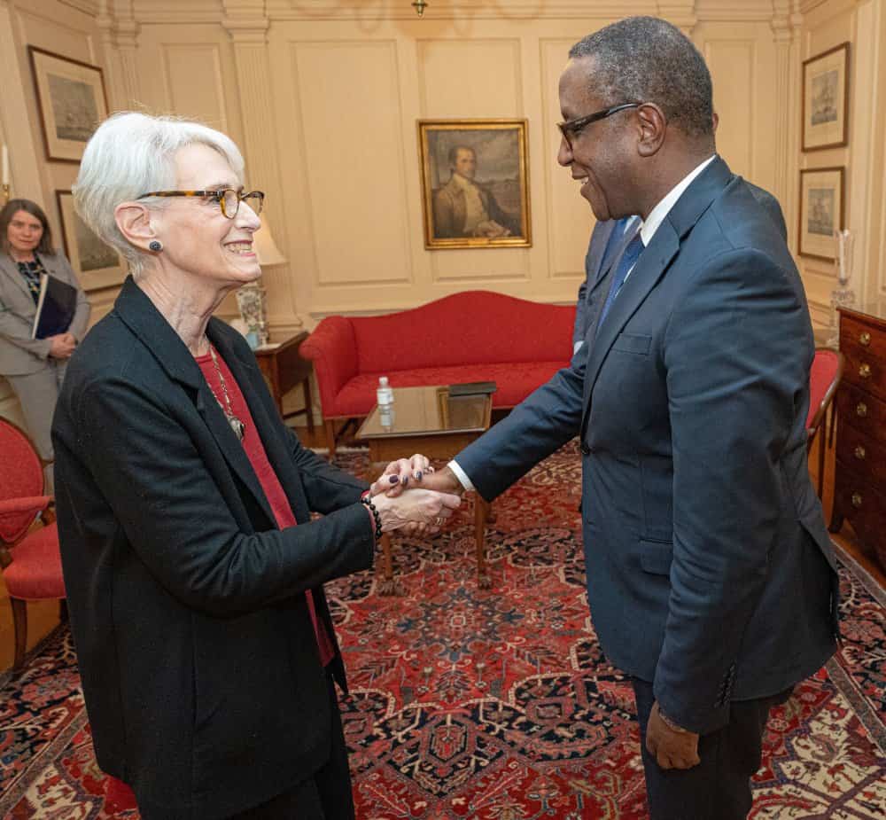 Minisitiri Biruta yaganiriye na Wendy Sherman