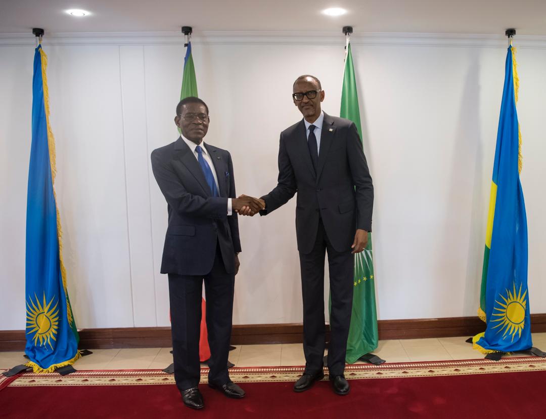 Ba perezida bombi bishimiye umubano mwiza urangwa hagati y'ibihugu byombi