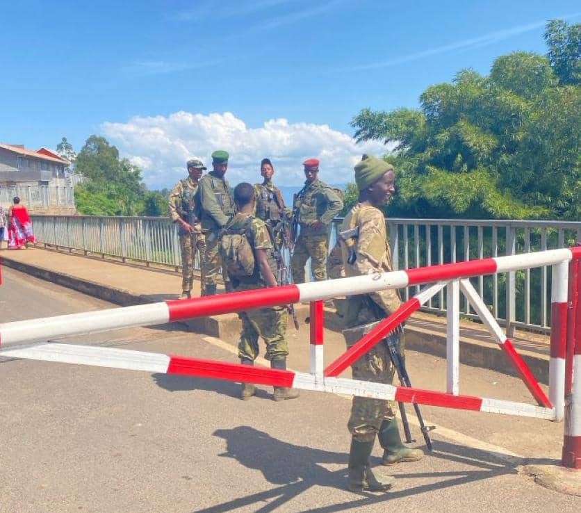 M23 irimo kugenzura imipaka ya Bukavu ihuza RDC n