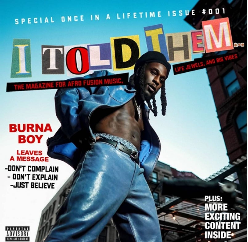 Integuza ya Album ya 7 ya Burna Boy