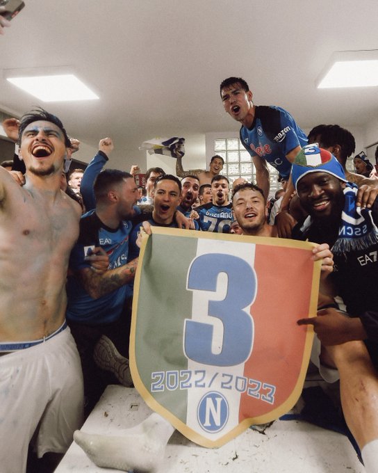Byari ibyishimo ku bakinnyi b'ikipe ya Napoli