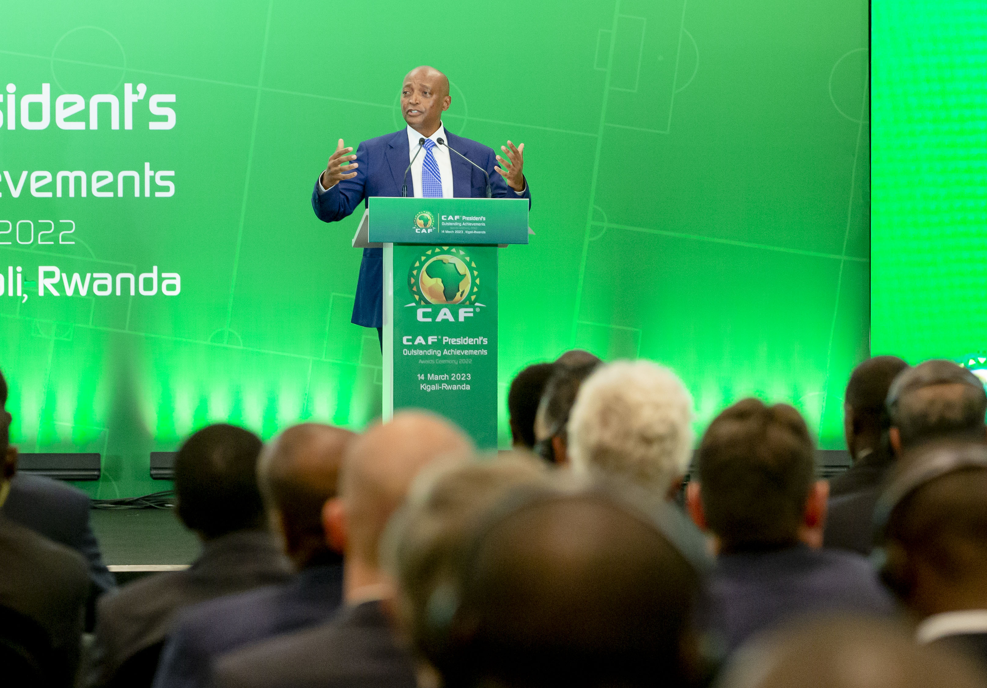 Perezida wa CAF, Dr Patrice Motsepe, ageza ijambo ku bitabiriye ibi birori
