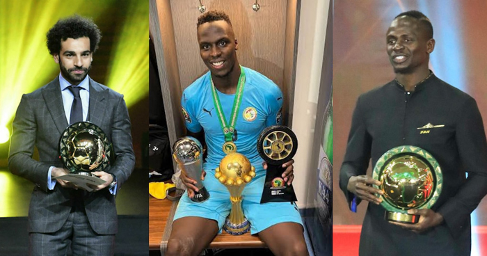 Edouard Mendy , Mohamed Salah na Sadio Mane, bazatoranywamo umukinnyi w