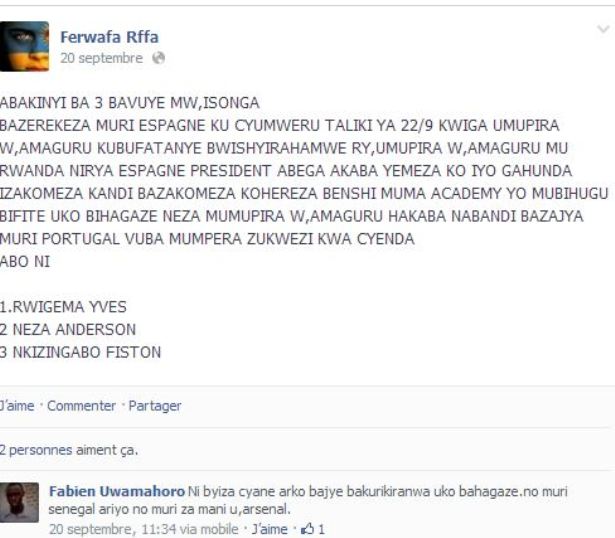 Ferwafa yari yatangaje ko igikorwa cyo kohereza abakinnyi hanze y'u Rwanda kigiye kujya gikorwa buri mwaka