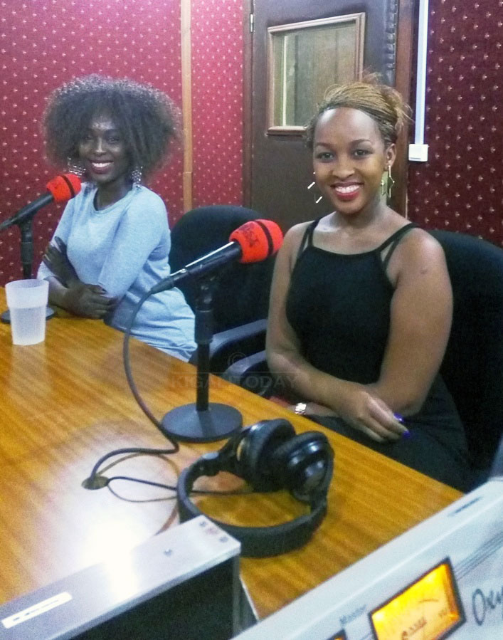 Charly na Nina ubwo bari bari muri Studio ya KT Radio 