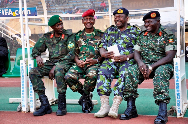 Abayobozi b'ingabo muri EAC bakurikira umukino