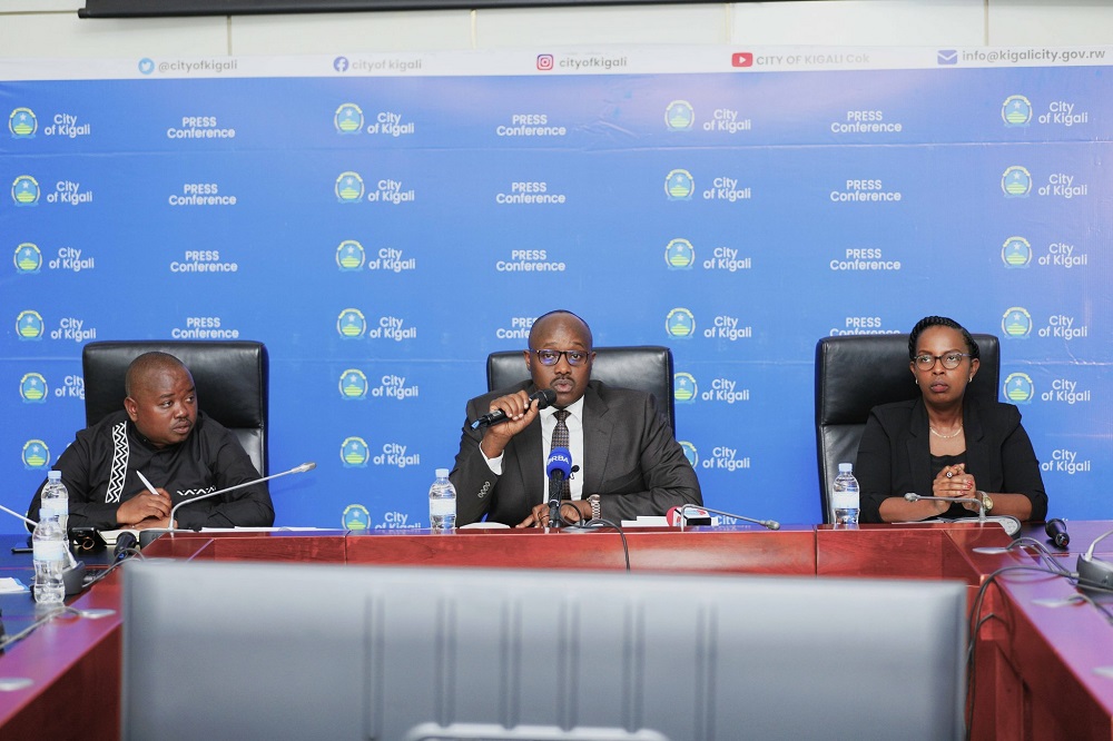 Abayobozi b'Umujyi wa Kigali mu kiganiro n'abanyamakuru