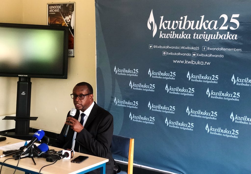 Dr Bizimana Jean Damascene umunyamabanga nshingwabikorwa wa CNLG