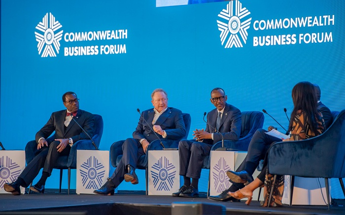 Perezida Kagame ubwo yaganiraga n
