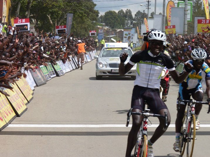 Umunyarwanda Rukara yari yashoboye kwegukana agace kamwe muri Tour du Rwanda ya 2013.