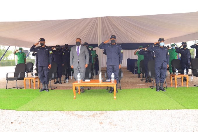Abayobozi batandukanye bitabiriye uwo muhango