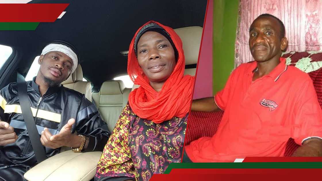 Diamond ari kumwe na nyina n'umugabo wa nyina