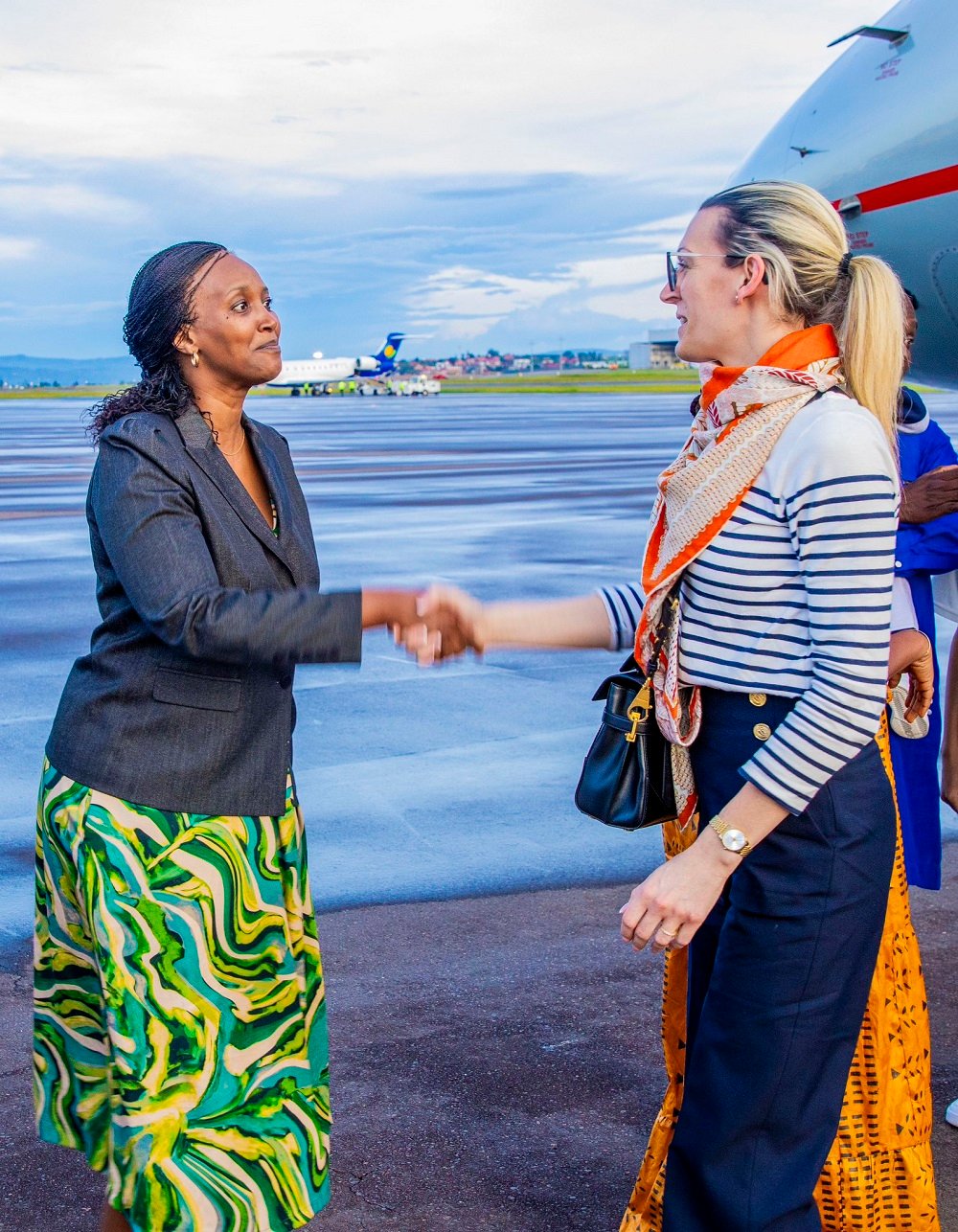 Lauriane Doumbouya, umugore wa Perezida wa Guinée, yahawe ikaze mu Rwanda