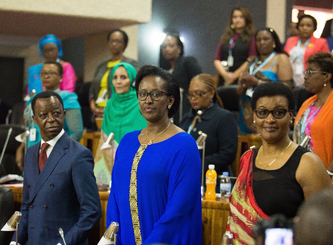 Madame Jeannette Kagame ubwo yatangizaga iyo nama