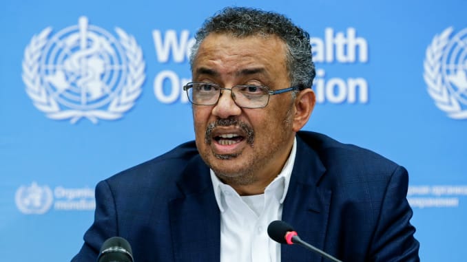 Umuyobozi wa OMS Dr. Tedros Adhanom Ghebreyesus, arasaba ibihugu gukaza ingamba basaba abaturage kuguma mu ngo zabo