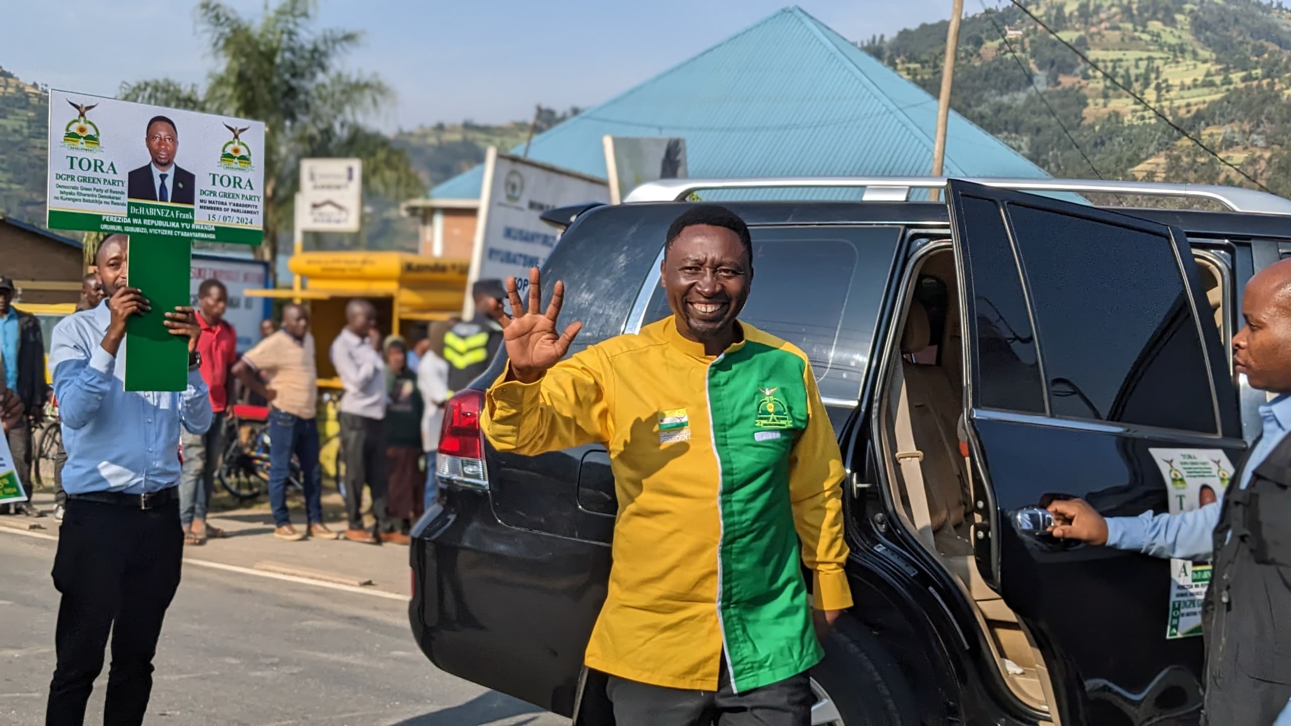 Dr. Frank habineza ageze i Musanze mu Byangabo