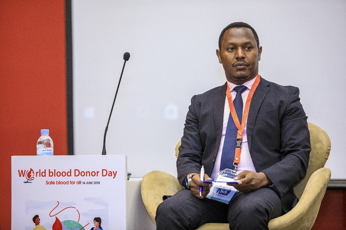 Dr Swaibu Gatare ukuriye ikigo cyo gutanga amaraso mu Rwanda